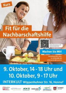Plakat Fit für die Nachbarschaftshilfe