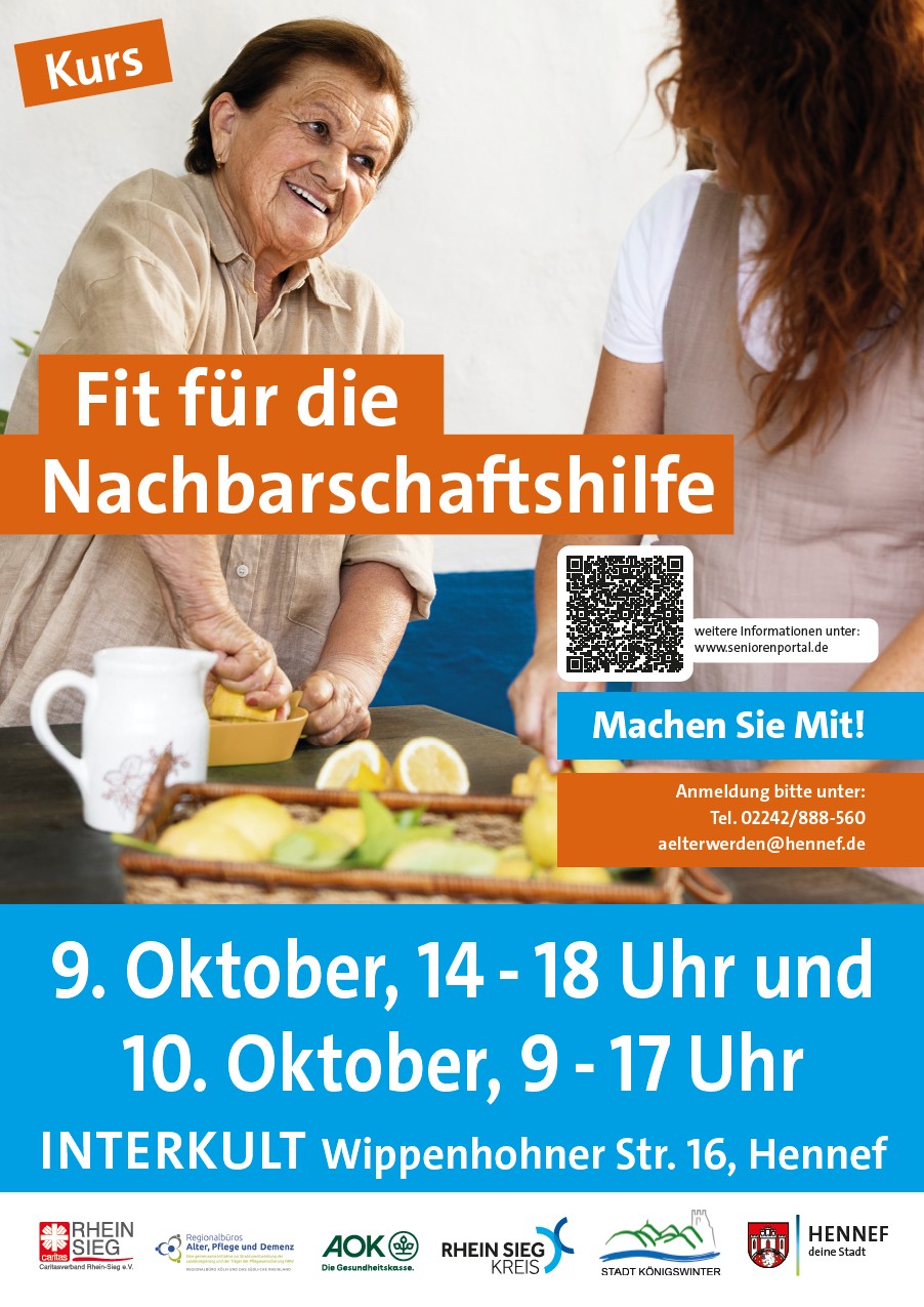 Plakat Fit für die Nachbarschaftshilfe
